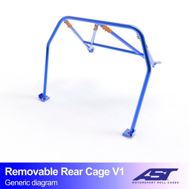Jaula antivuelco AST Toyota MR2 (W20) Roadster - Arco trasero desmontable V1 - foto 2