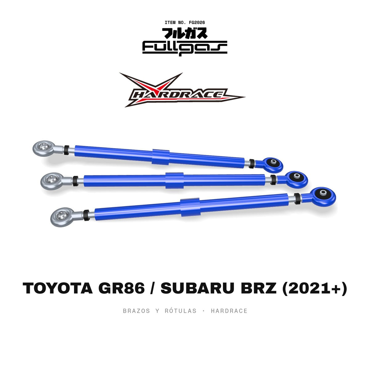 Brazos y rótulas Hardrace Toyota GR86 / Subaru BRZ (2021+)