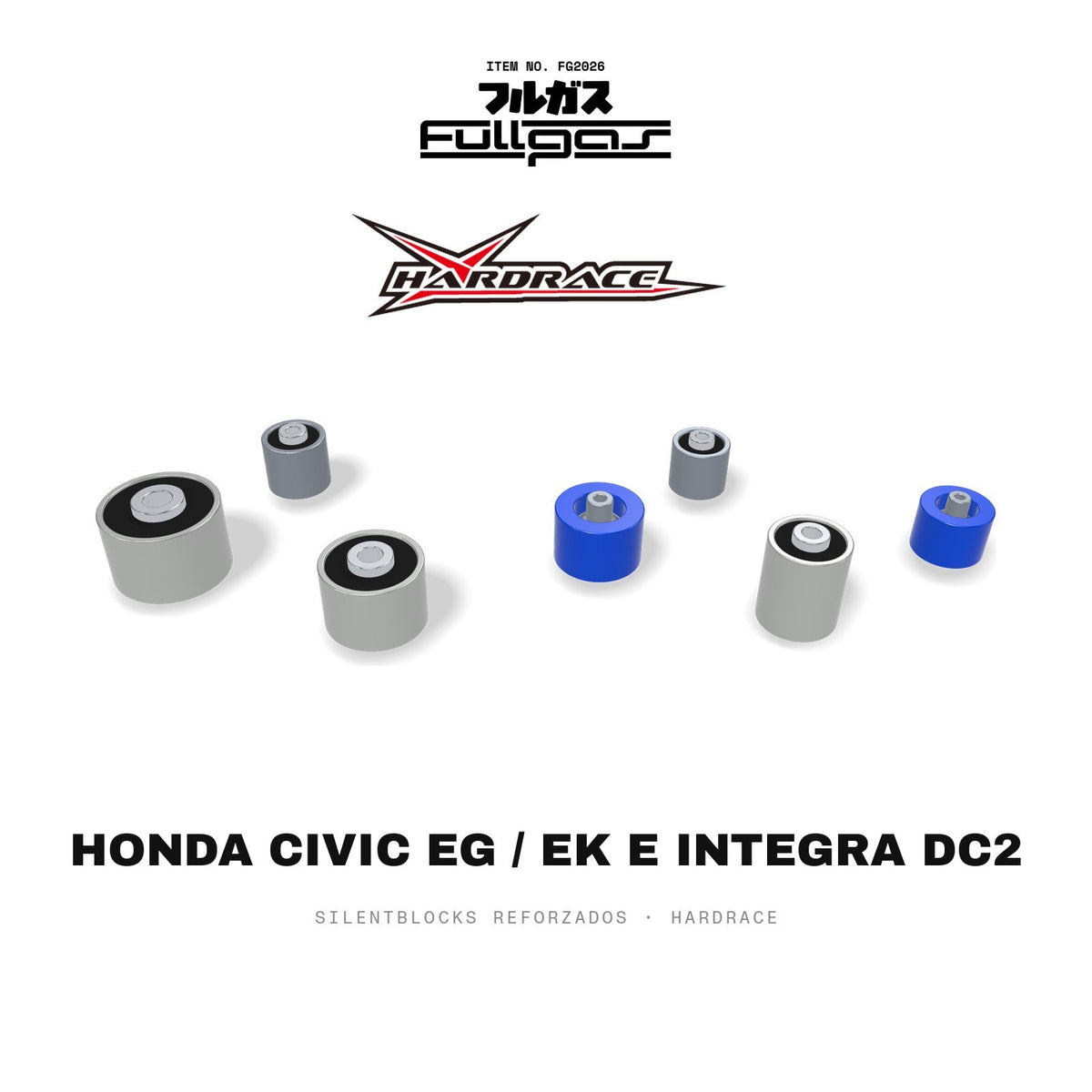 Silentblocks reforzados Hardrace Honda Civic EG / EK e Integra DC2