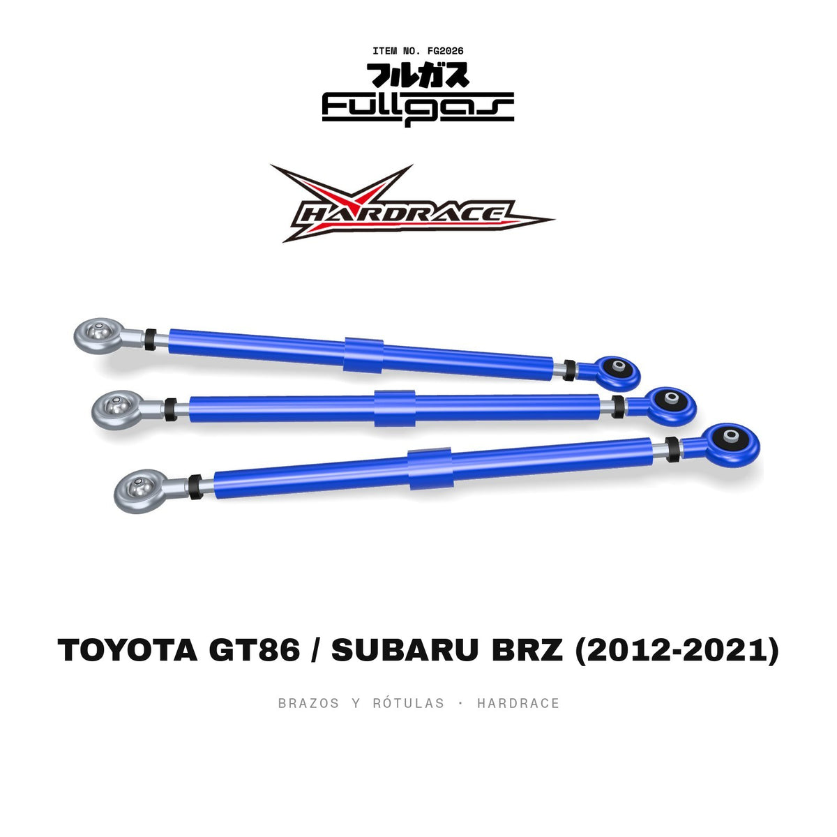 Brazos y rótulas Hardrace Toyota GT86 / Subaru BRZ (2012-2021)