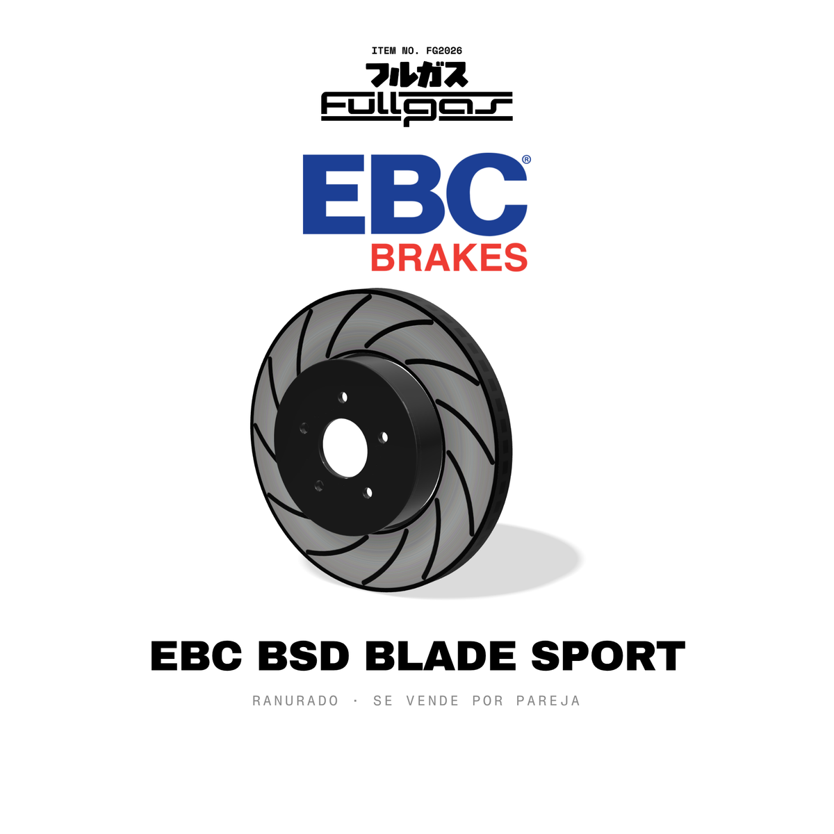 Disco de freno EBC BSD Blade Sport (ranurado)