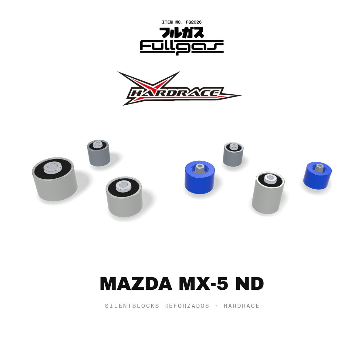 Silentblocks reforzados Hardrace Mazda MX-5 ND