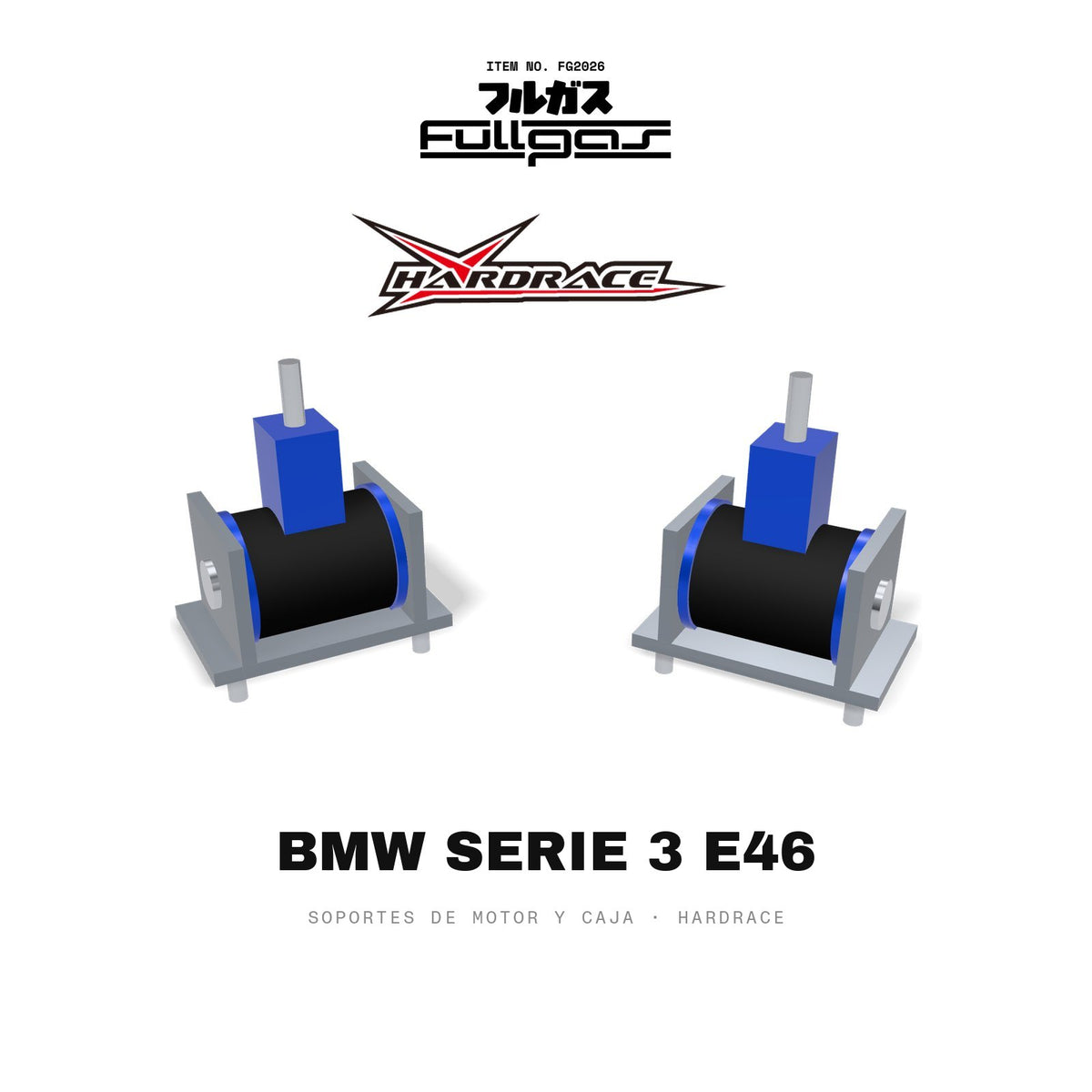 Soportes de motor y caja Hardrace BMW Serie 3 E46