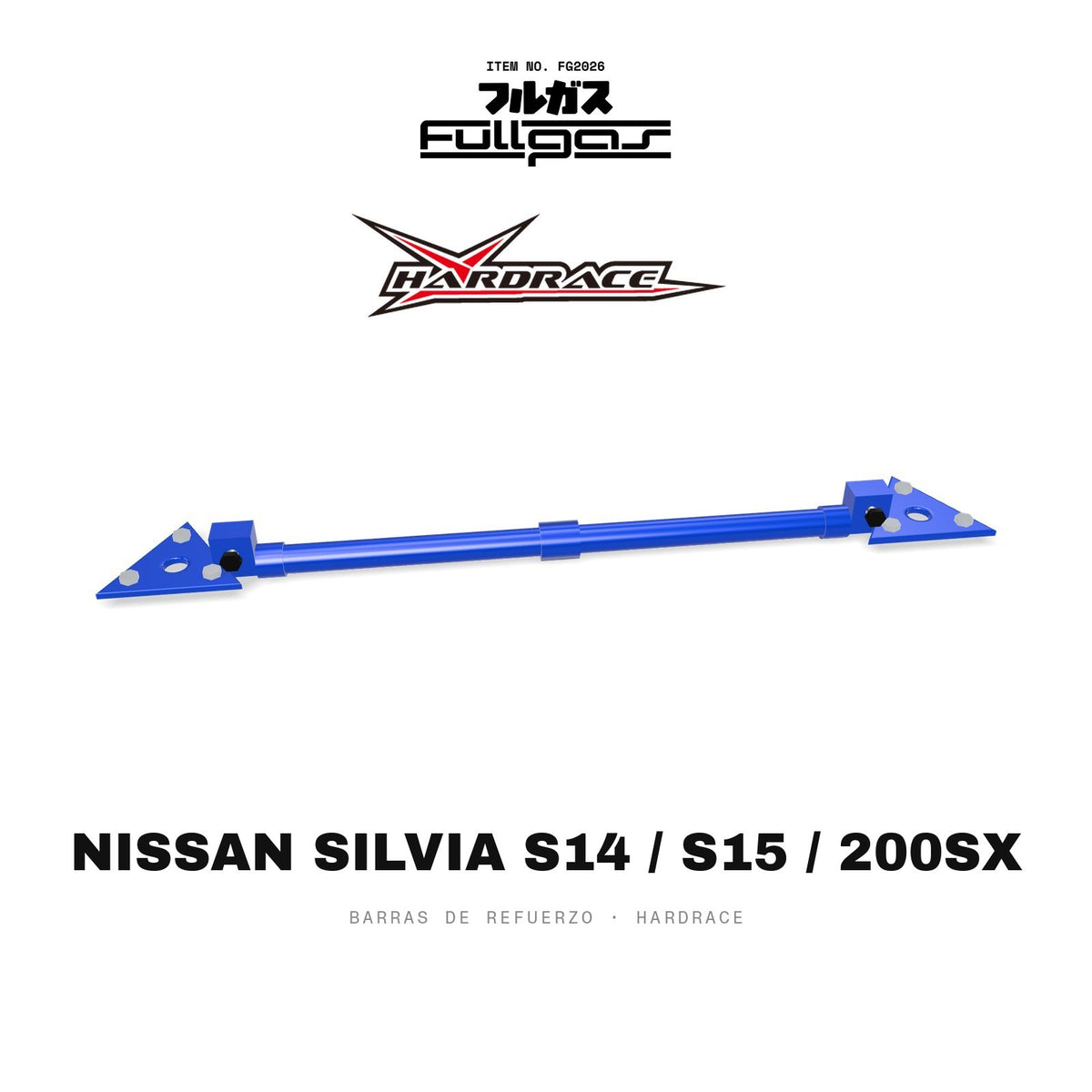 Barras de refuerzo Hardrace Nissan Silvia S14 / S15 / 200SX