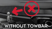 BMW M340i G20 G21 diffuser compatible with towbar