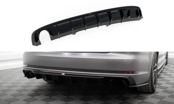 Diffuser V.1 Audi A4 S-line B9 (Version with double exhaust on one side)