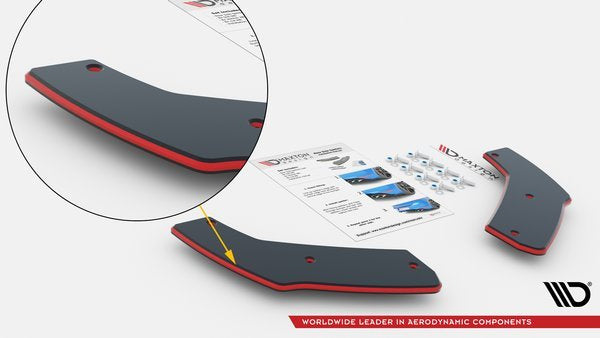 Splitters laterales traseros Street Pro Volkswagen Golf GTI Clubsport Mk8 Facelift