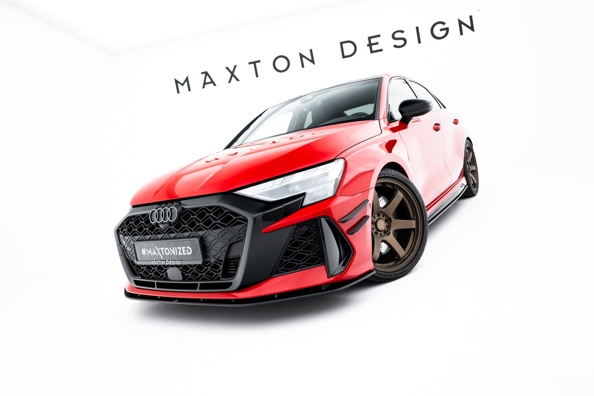 Canards (Deflectores delantero parachoques) Audi RS3 Berlina / Sedán 8Y Facelift