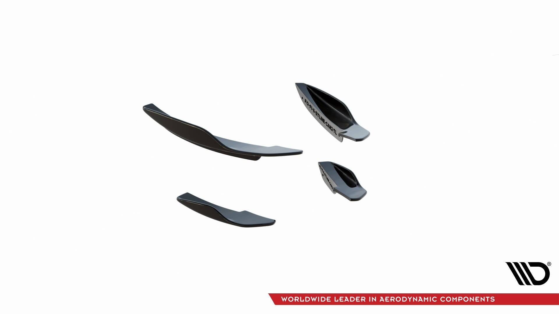 Canards (Deflectores delantero parachoques) V.2 Ford Fiesta Mk8 ST / ST-Line