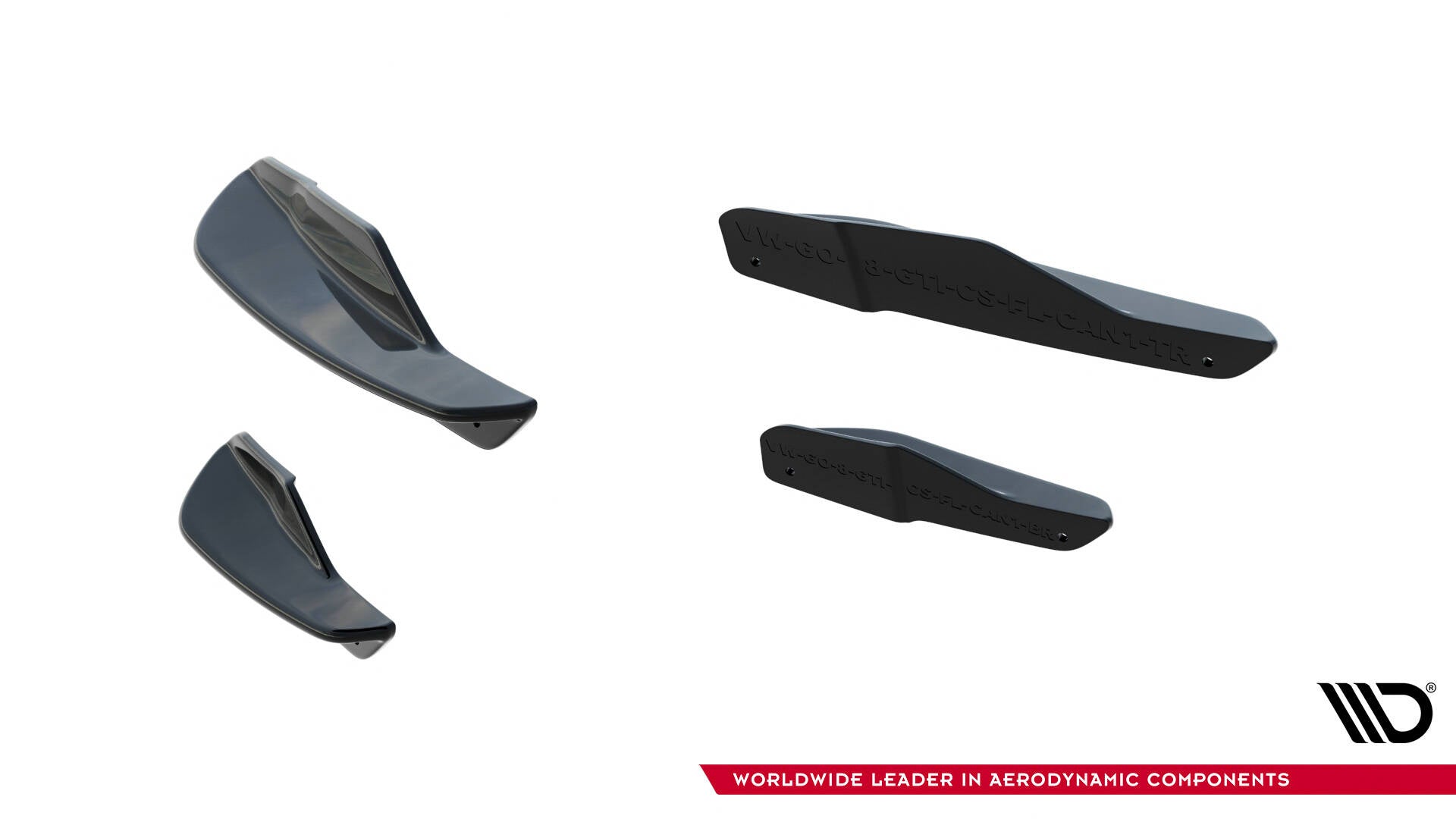 Canards (Deflectores delantero parachoques) Volkswagen Golf GTI Clubsport Mk8 Facelift