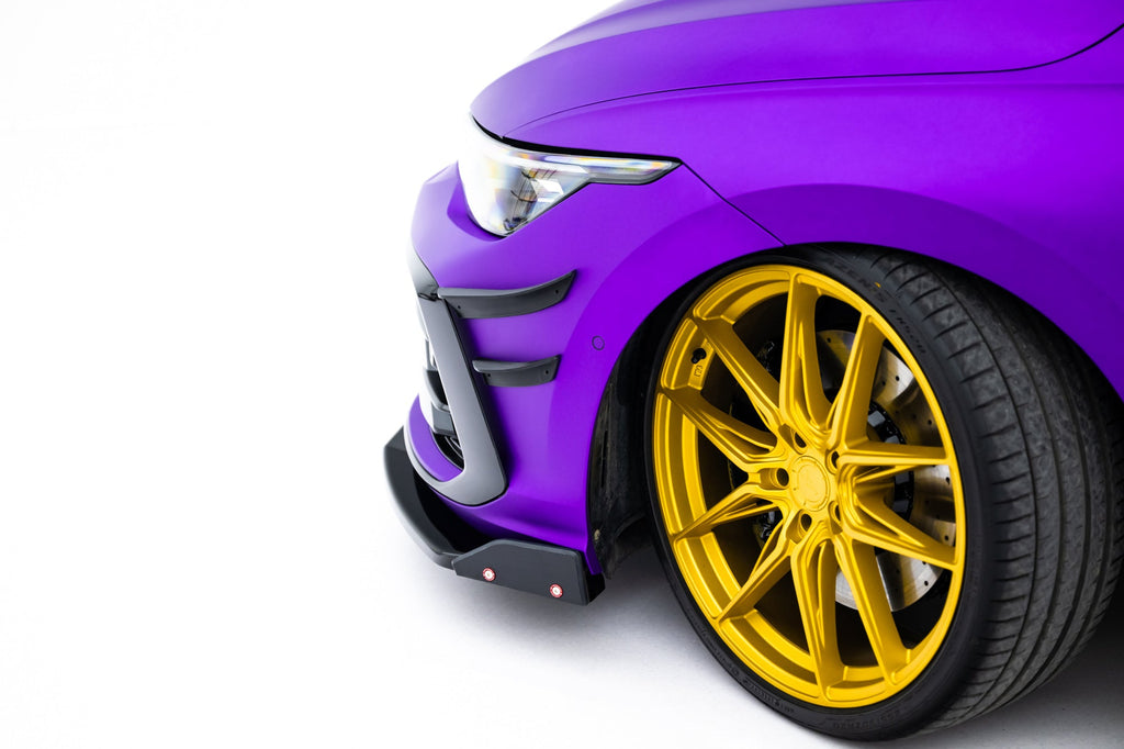 Canards (Front Bumper Deflectors) Volkswagen Golf R Hatchback / Variant Mk8 Facelift
