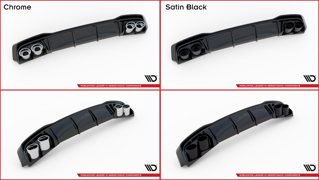 Difusor + Colas de escape Audi A3 S-Line Sportback 8y