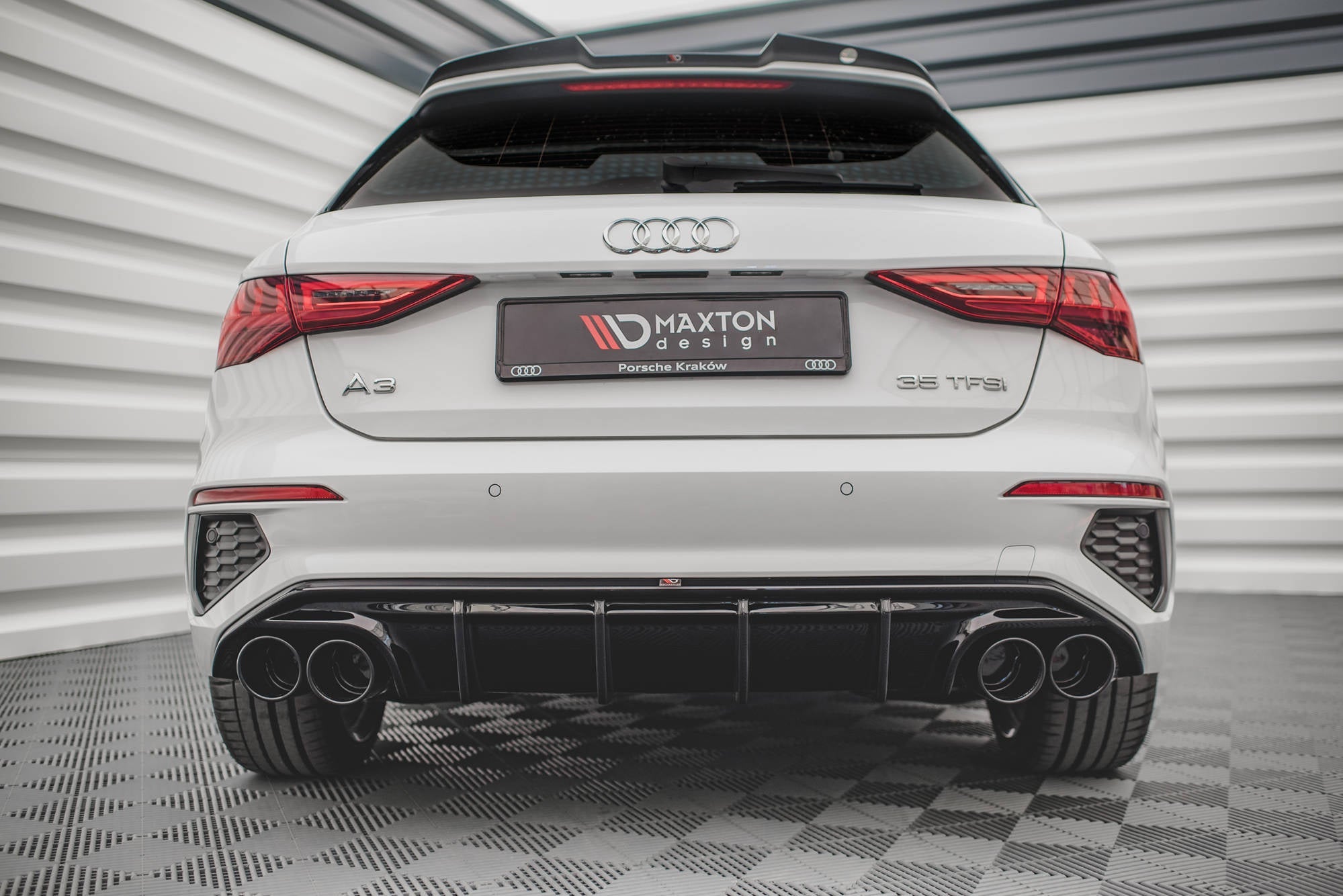 Difusor + Colas de escape Audi A3 S-Line Sportback 8y