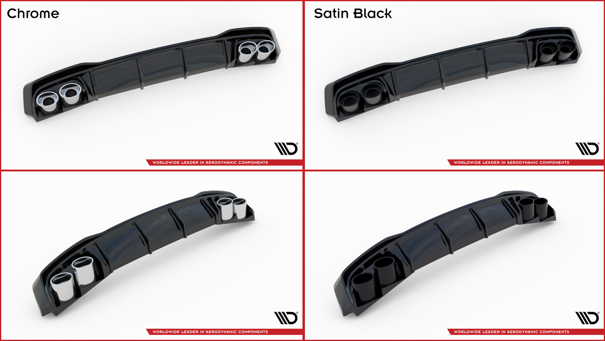 Difusor + colas de escape Audi A6 S-Line S6 C8 Facelift