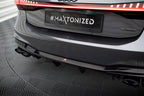 Difusor con Cola de escape Audi A7 S-Line C8 S7 C8 Facelift S7 Facelift ABS Negro Brillo