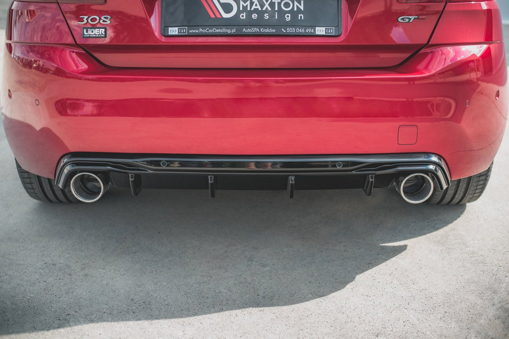 Diffuser with Exhaust Tip Peugeot 308 GT Mk2 Facelift PE 308 2f GT Rs1g Chrome