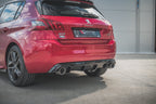 Diffuser with Exhaust Tip Peugeot 308 GT Mk2 Facelift PE 308 2f GT Rs1g Chrome