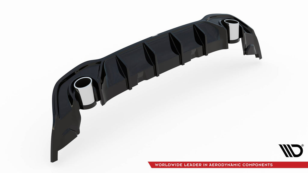 Diffuser with exhaust tailpipe Volkswagen Golf GTE R-Line Mk8 Facelift