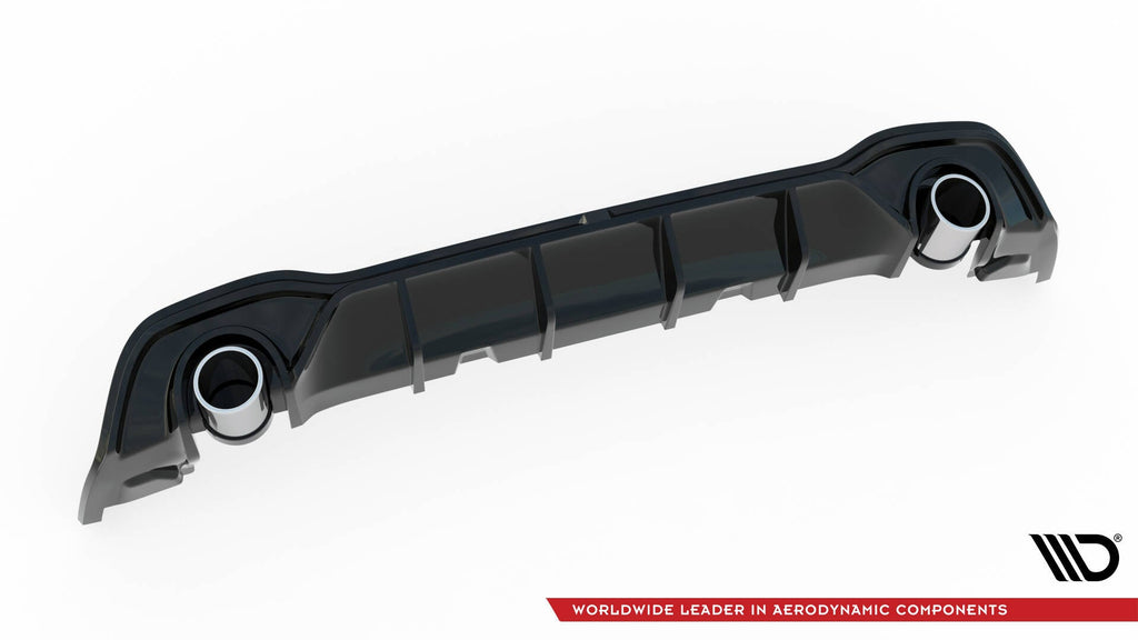 Diffuser with exhaust tailpipe Volkswagen Golf GTE R-Line Mk8 Facelift