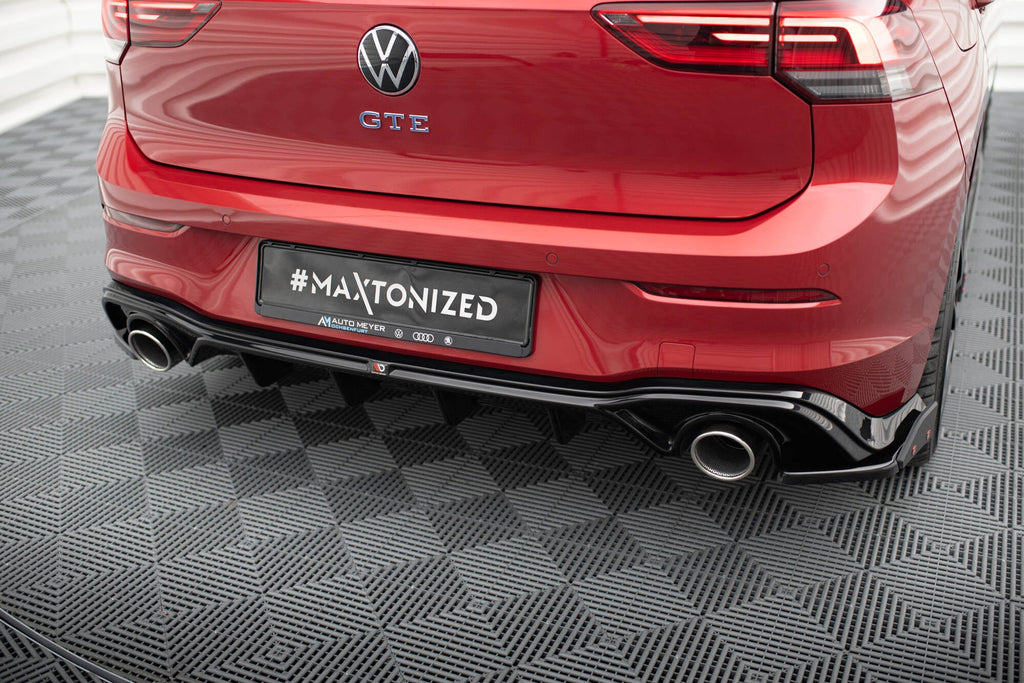 Diffuser with exhaust tailpipe Volkswagen Golf GTE R-Line Mk8 Facelift