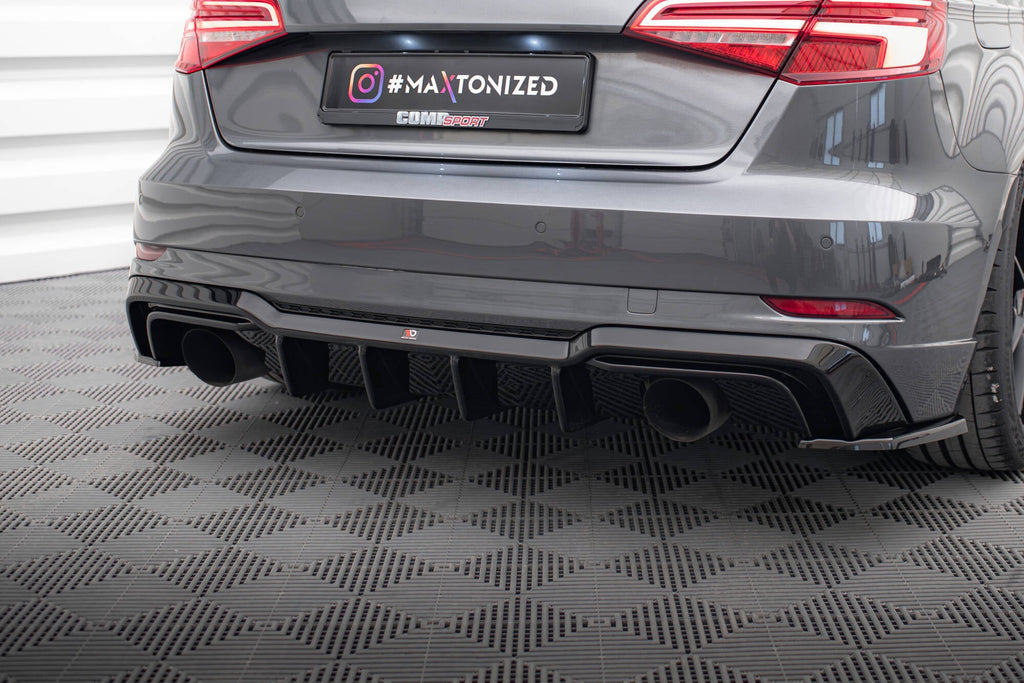 Diffuser Audi A3 S-Line Sportback 8v Facelift (1 outlet on each side)