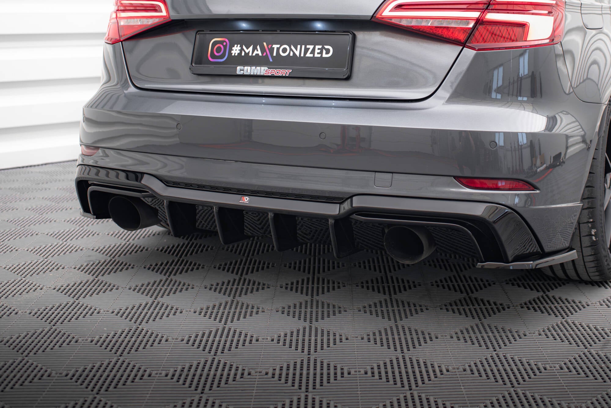 Difusor Audi A3 S-Line Sportback 8v Facelift (1 salida a cada lado)