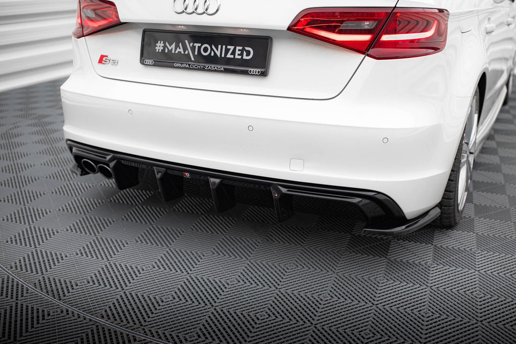 Difusor Audi A3 S-Line Sportback 8V Versión con Doble Cola Escape Lado