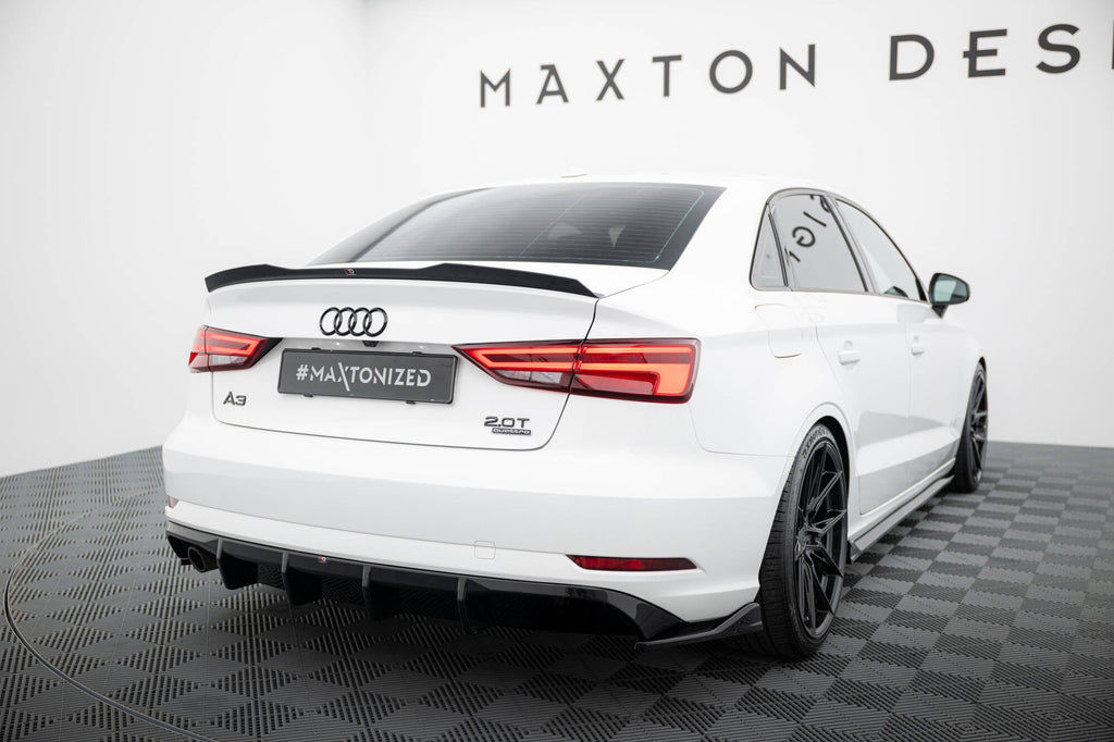 Audi A3 Saloon Sedan 8V Facelift Diffuser Double Exhaust Tailpipe Side Version
