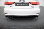 Audi A3 Saloon Sedan 8V Facelift Diffuser Double Exhaust Tailpipe Side Version