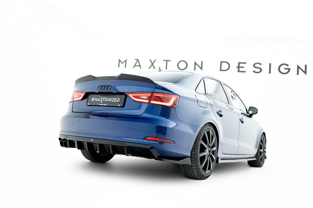 Difusor Audi A3 Berlina Sedán 8V Versión Doble Cola Escape Lado