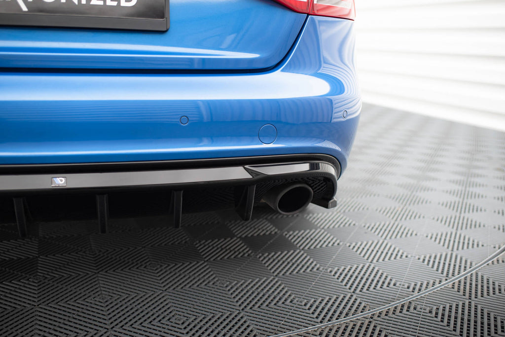 Audi A4 S-Line Sedan Avant B8 Diffuser Double Tailpipe Exhaust Side
