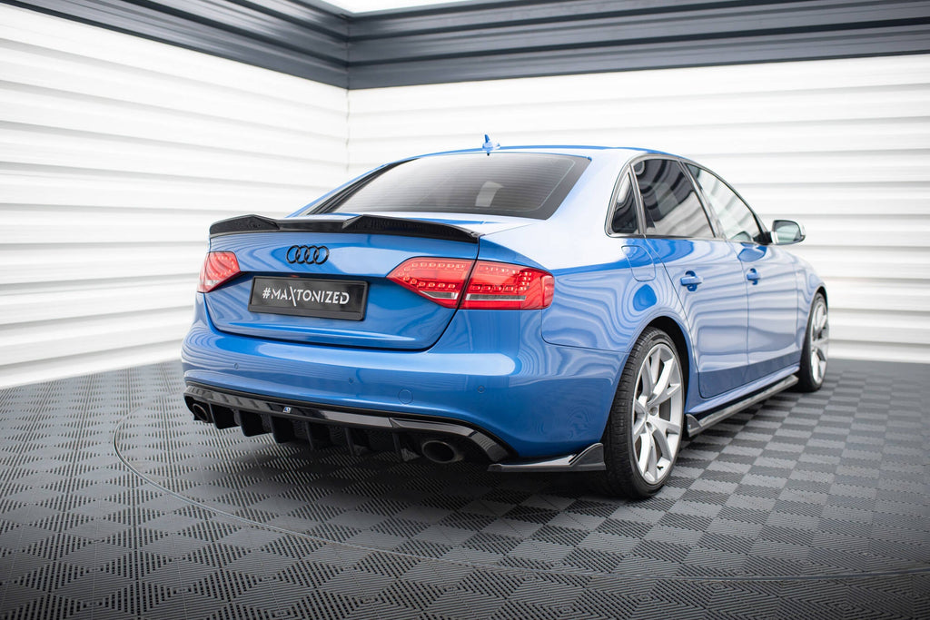 Audi A4 S-Line Sedan Avant B8 Diffuser Double Tailpipe Exhaust Side