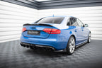Audi A4 S-Line Sedan Avant B8 Diffuser Double Tailpipe Exhaust Side