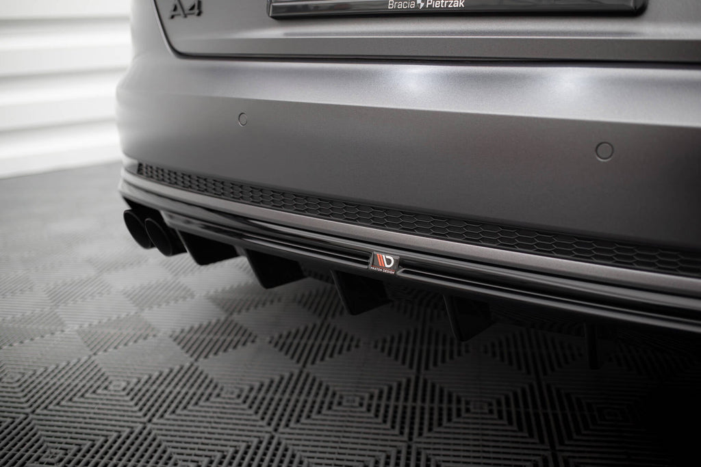 Diffuser V.1 Audi A4 S-line B9 (Version with double exhaust on one side)