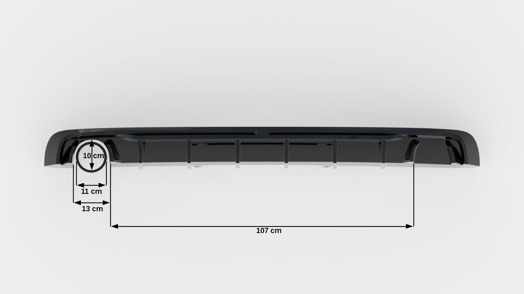 Diffuser V.1 Audi A4 S-line B9 (Version with single exhaust on one side)