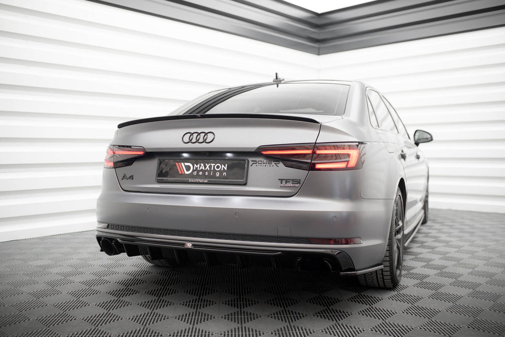 Diffuser V.1 Audi A4 S-line B9 (Version with single exhaust on one side)