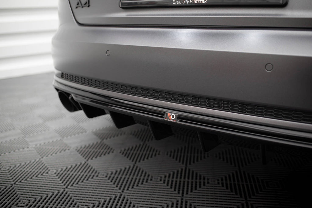 Diffuser V.1 Audi A4 S-line B9 (Version with single exhaust on one side)