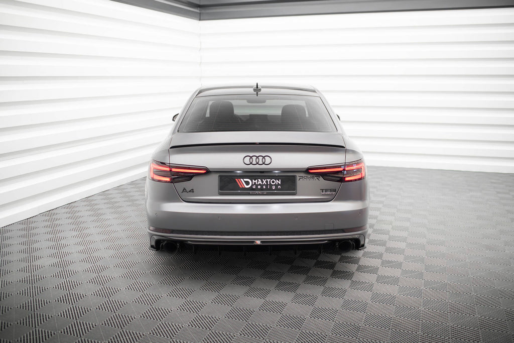Diffuser V.1 Audi A4 S-line B9 (Version with single exhaust tips on both sides)