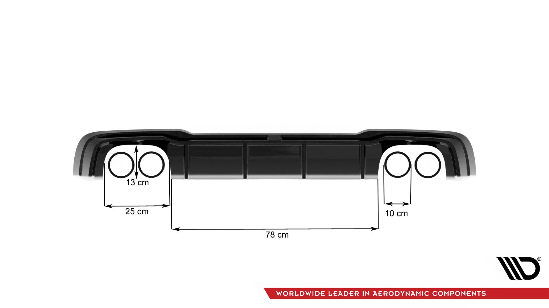 Difusor V.2 Audi RS3 Sportback 8V Facelift