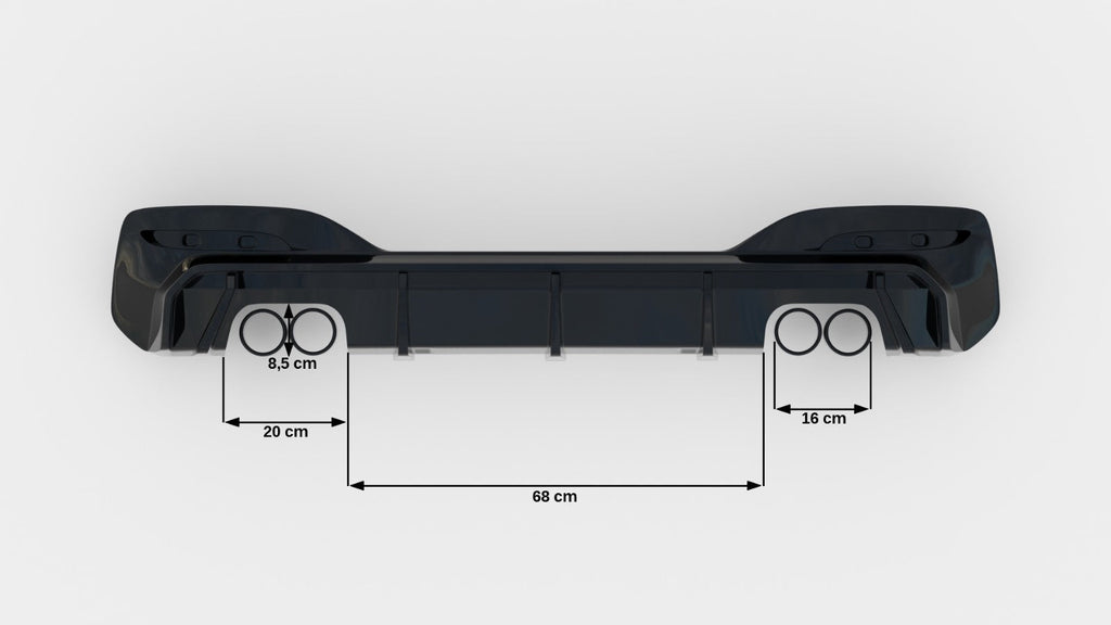 Difusor V.3 BMW Serie 1 M-Pack M140i F20 Facelift (doble salida a cada lado)