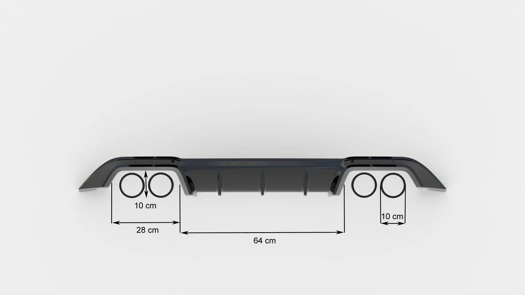 Diffuser Volkswagen Golf R Mk7