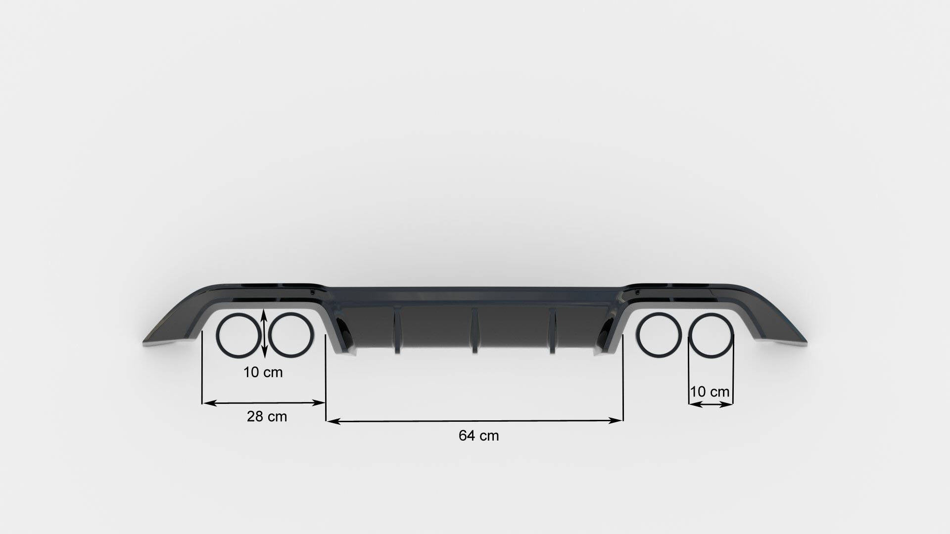 Difusor Volkswagen Golf R Mk7