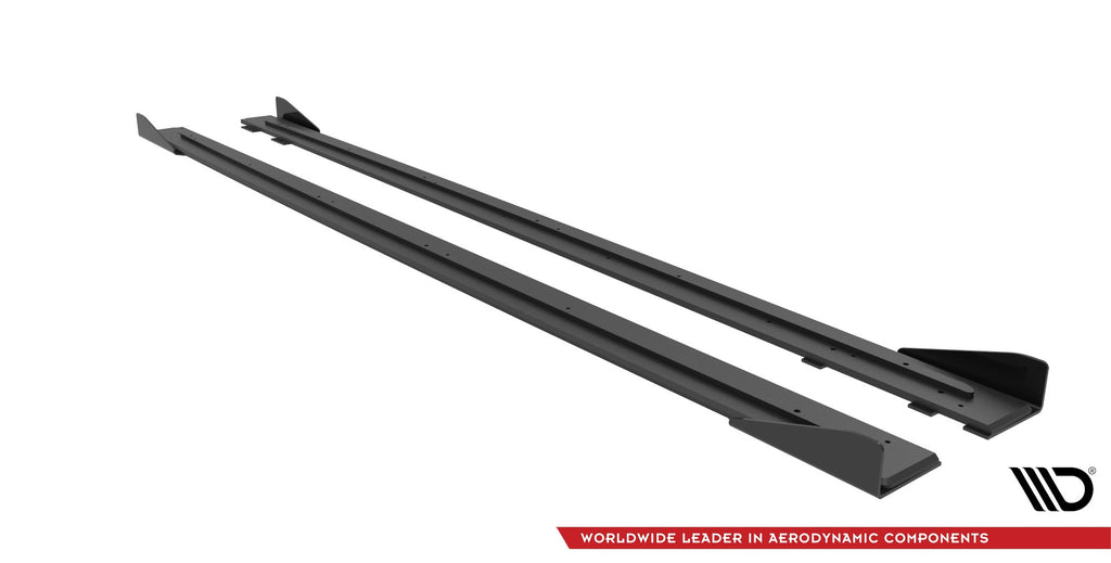 Audi RS6 Avant C6 Street Pro Side Skirt Extensions + Flaps