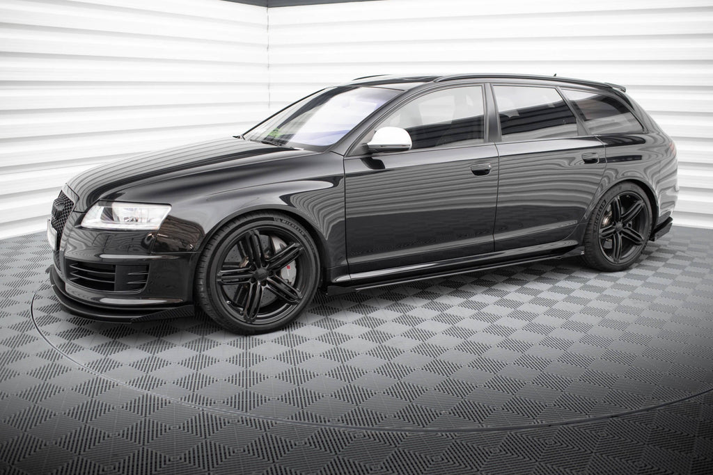 Audi RS6 Avant C6 Street Pro Side Skirt Extensions + Flaps
