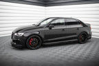 Street Pro V.1 Side Skirts + Flaps Audi RS3 Sedan 8V Facelift