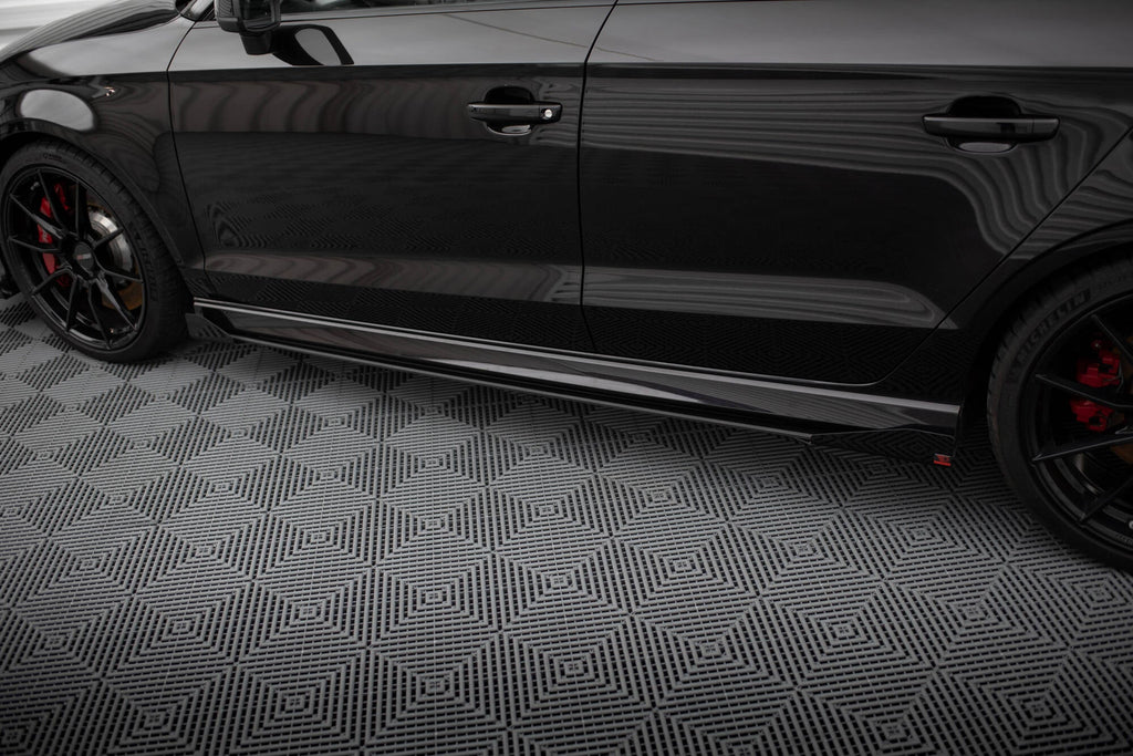 Street Pro V.1 Side Skirts + Flaps Audi RS3 Sedan 8V Facelift