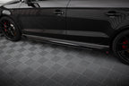 Street Pro V.1 Side Skirts + Flaps Audi RS3 Sedan 8V Facelift