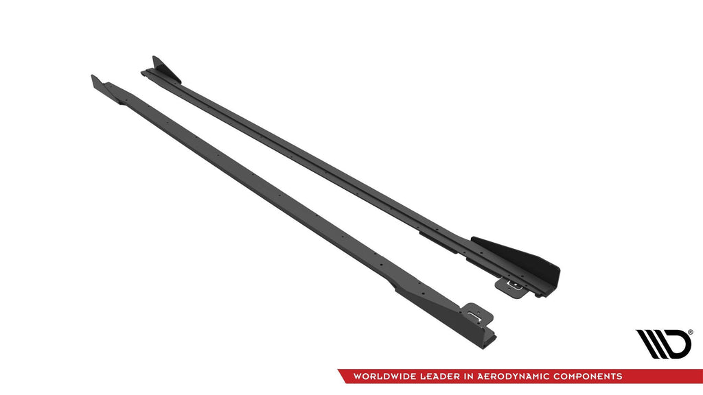Street Pro V.1 Side Skirts + Flaps Ford Mustang GT Mk6 Facelift