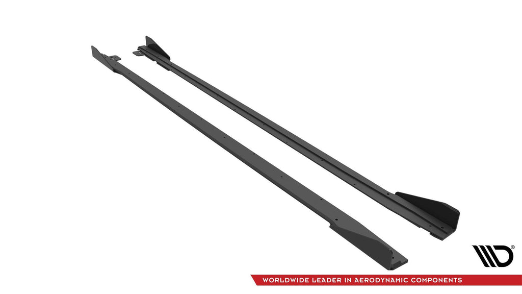 Street Pro V.1 Side Skirts + Flaps Ford Mustang GT Mk6 Facelift