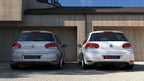 Volkswagen Golf Mk6 Diffuser (dual exit on each side)